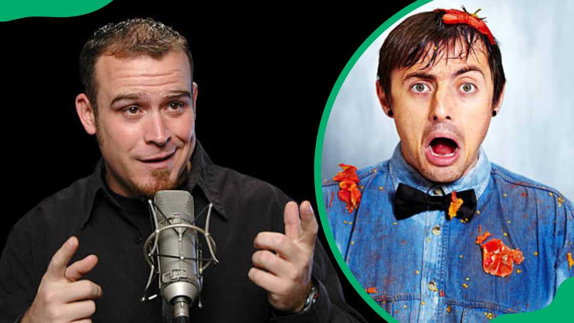 Comedians on stage Comedians on stage