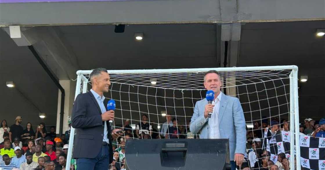 Michael Owen on stage Michael Owen on stage