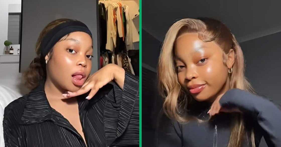 Woman shows off her skin. Woman shows off her skin.