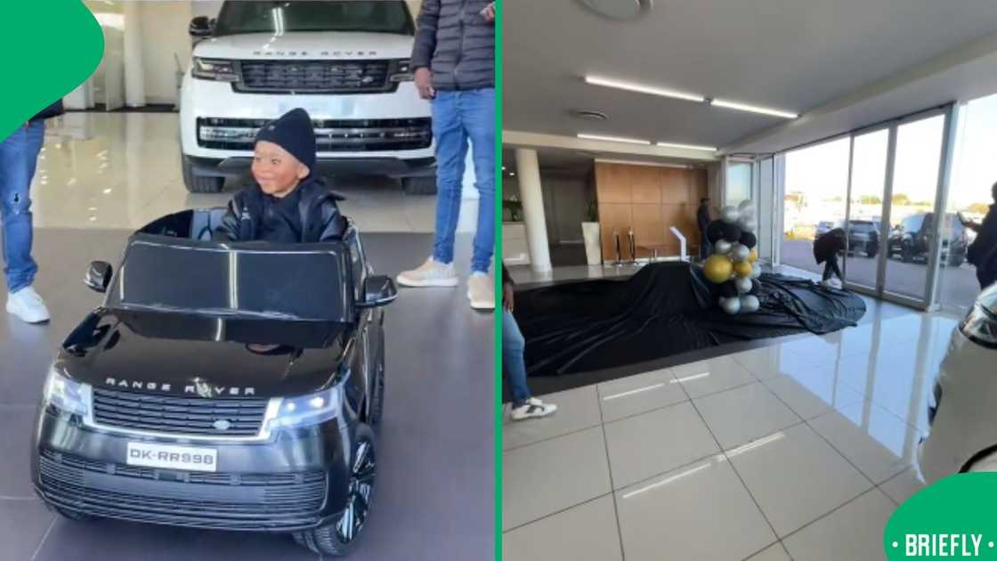 A viral TikTok clip melted hearts in Mzansi as a little boy received a mini Land Rover for his birthday A viral TikTok clip melted hearts in Mzansi as a little boy received a mini Land Rover for his birthday