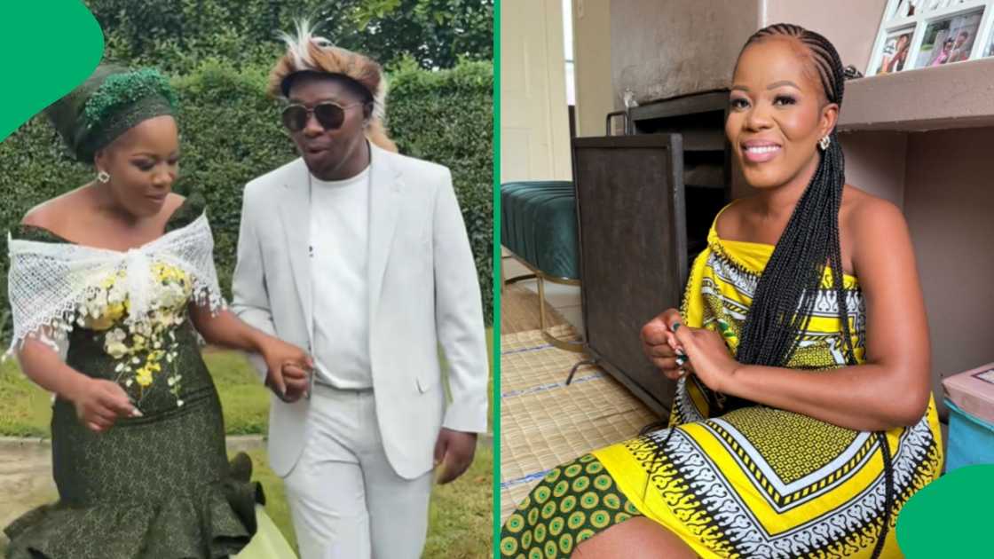 A woman's video on her surprise proposal during lobola payment went viral. A woman's video on her surprise proposal during lobola payment went viral.