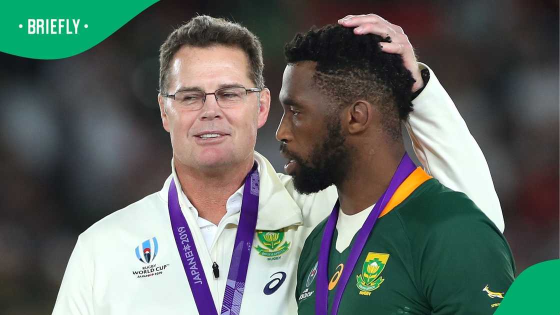 Rassie Erasmus, South Africa, Siya Kolisi, Rugby World Cup, England. Rassie Erasmus, South Africa, Siya Kolisi, Rugby World Cup, England.