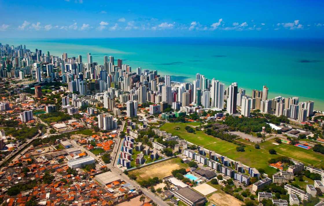 An aerial view of Recife in Brazil An aerial view of Recife in Brazil