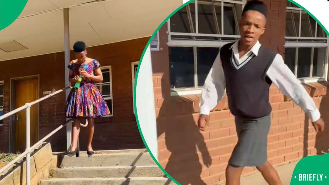 Boy embodies feminine side Boy embodies feminine side