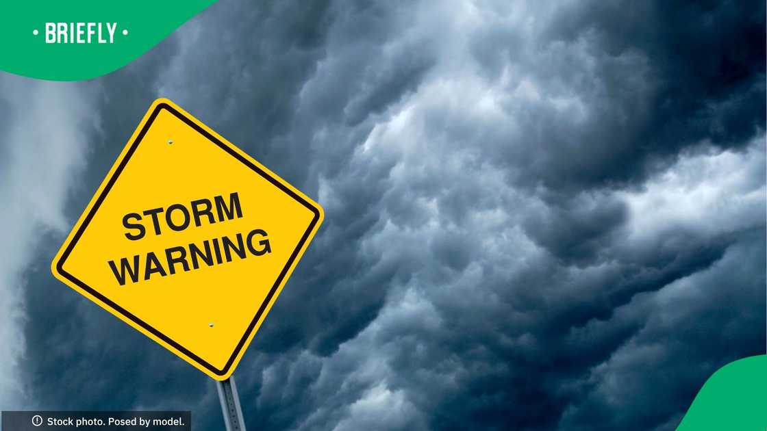 The South African Weather Service has issued a warning for severe thunderstorms