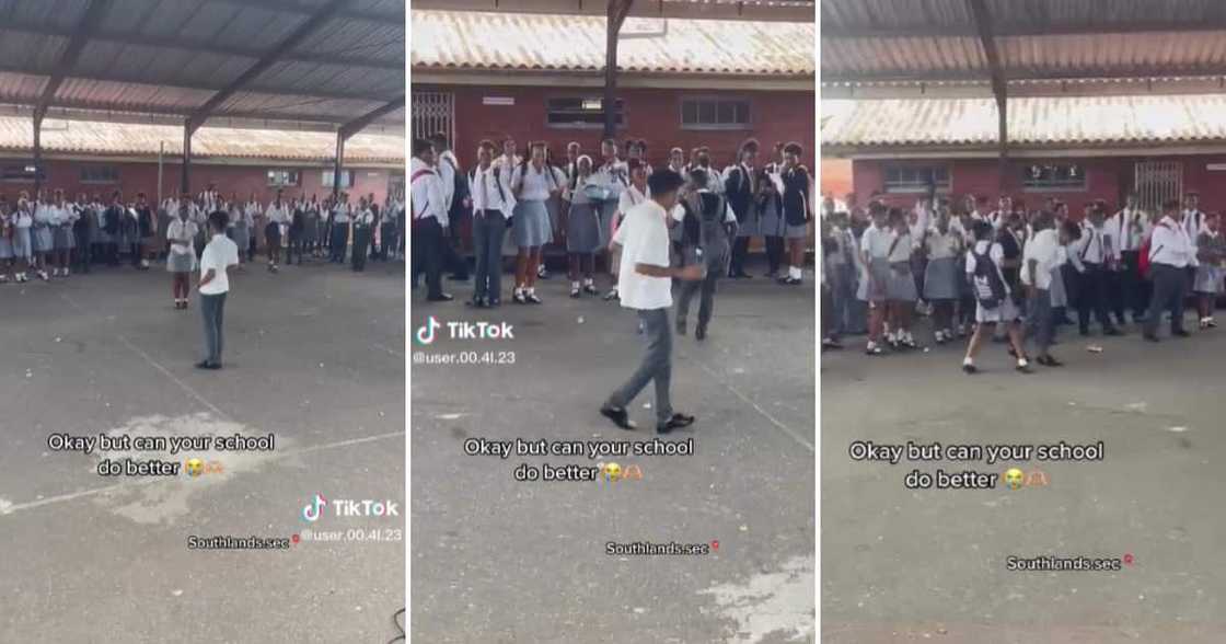Schoolchildren dancing on TikTok Schoolchildren dancing on TikTok