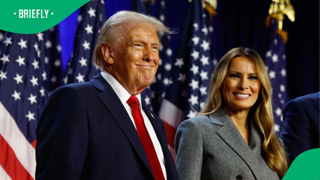 Donald Trump marvelled at his wife's success during his first speech as President-Elect. Donald Trump marvelled at his wife's success during his first speech as President-Elect.
