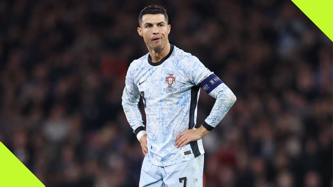 Al-Nassr star forward Cristiano Ronaldo looks on during Portugal's goalless draw with Scotland in the UEFA Nations League. Al-Nassr star forward Cristiano Ronaldo looks on during Portugal's goalless draw with Scotland in the UEFA Nations League.