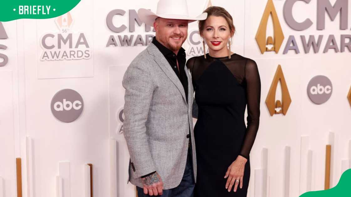 Cody Johnson and Brandi Johnson during the 56th Annual CMA Awards at Bridgestone Arena in 2022