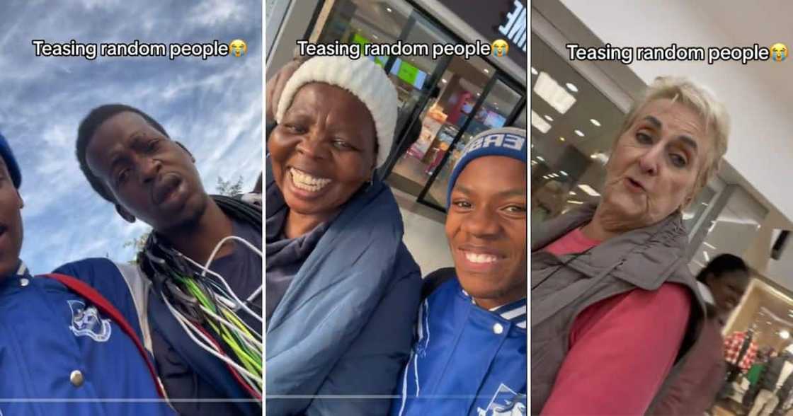 man pulls funny prank on strangers claiming they're his parents man pulls funny prank on strangers claiming they're his parents