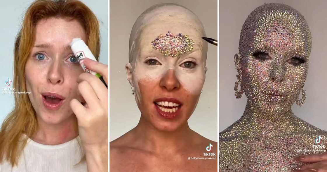 A woman recreates Doja Cat's look in TikTok video A woman recreates Doja Cat's look in TikTok video