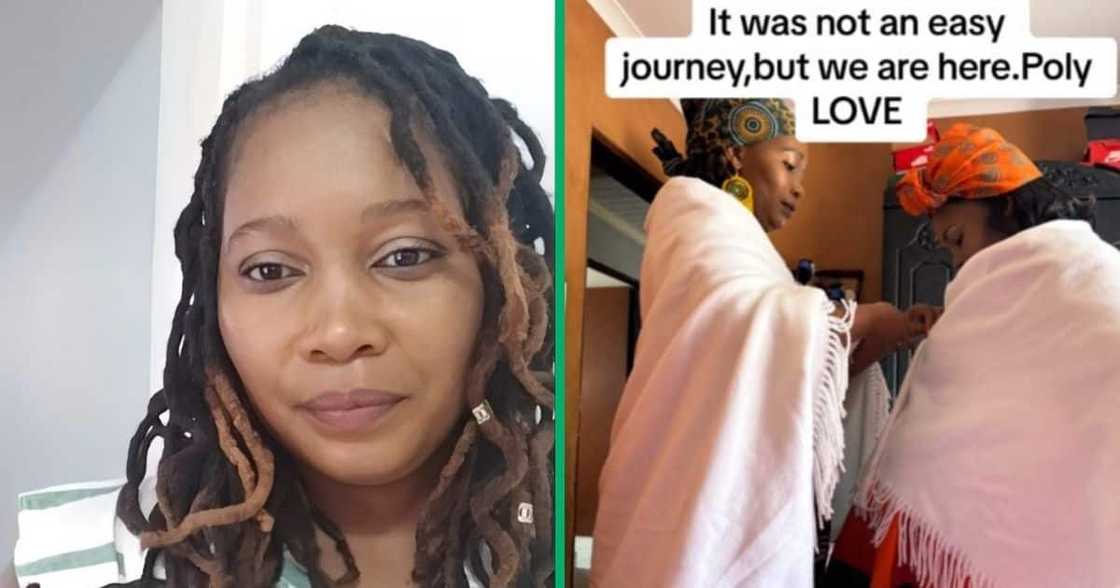 Woman in TikTok video celebrates wedding Woman in TikTok video celebrates wedding