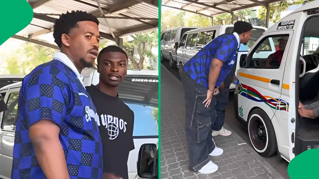 South Africans were left howling after a two cheese boys tried asking a Zulu taxi driver for directions.