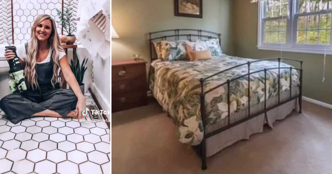 The mom renovated her home herself The mom renovated her home herself