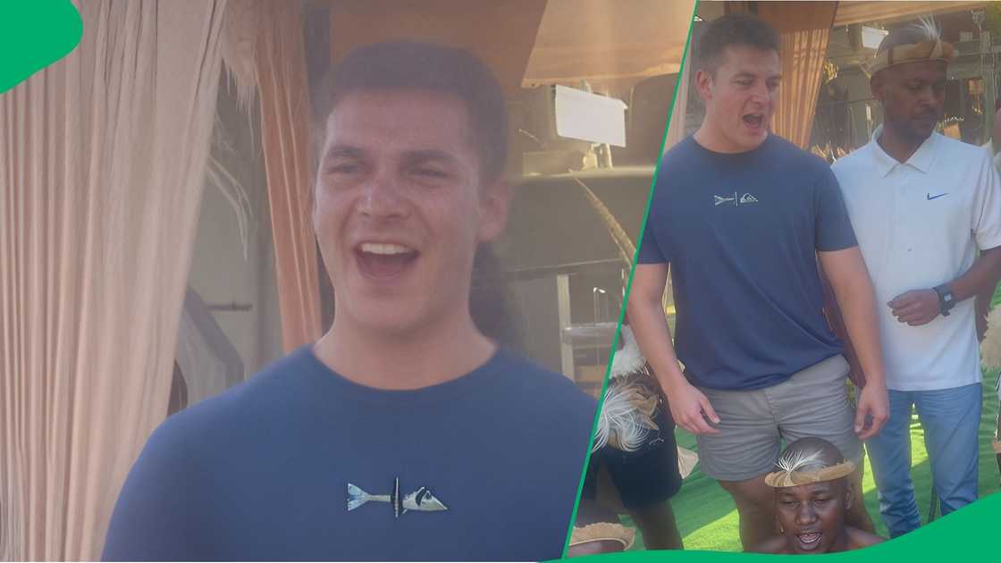 man sings with zulu men in video man sings with zulu men in video