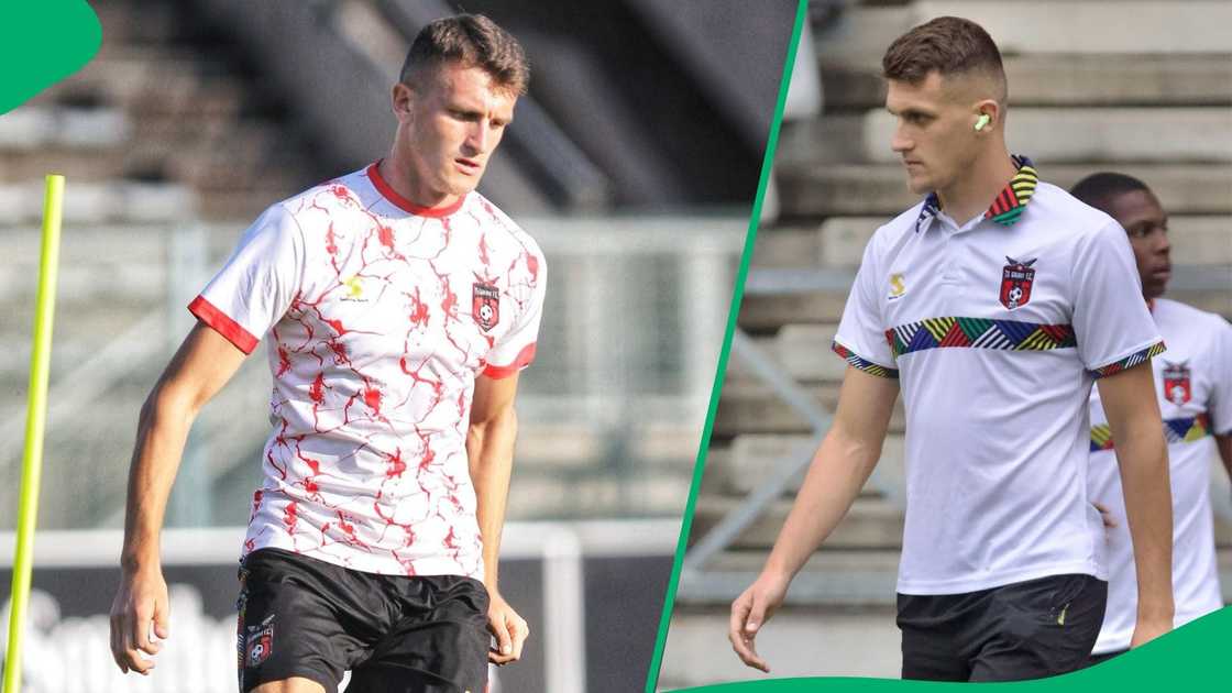 Striker Dženan Zajmović could leave TS Galaxy. Striker Dženan Zajmović could leave TS Galaxy.