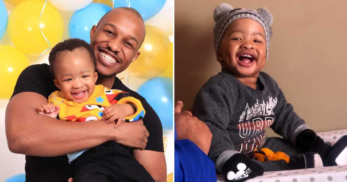 A happy father and son celebrated the boy's birthday in style A happy father and son celebrated the boy's birthday in style