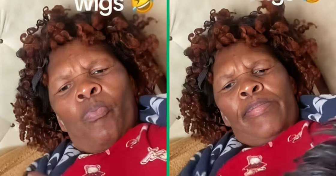 A TikTok video shows a woman unveiling how her aunt does not want to give up on her old wigs A TikTok video shows a woman unveiling how her aunt does not want to give up on her old wigs