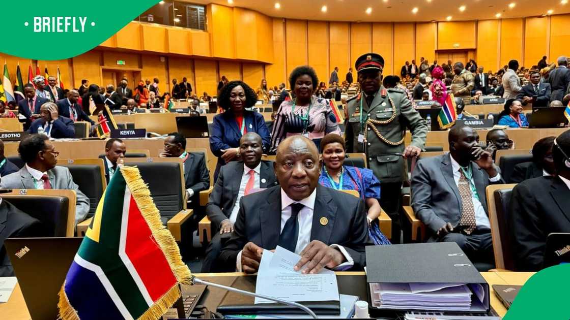 President Cyril Ramaphosa praised the African Union's new leadership President Cyril Ramaphosa praised the African Union's new leadership