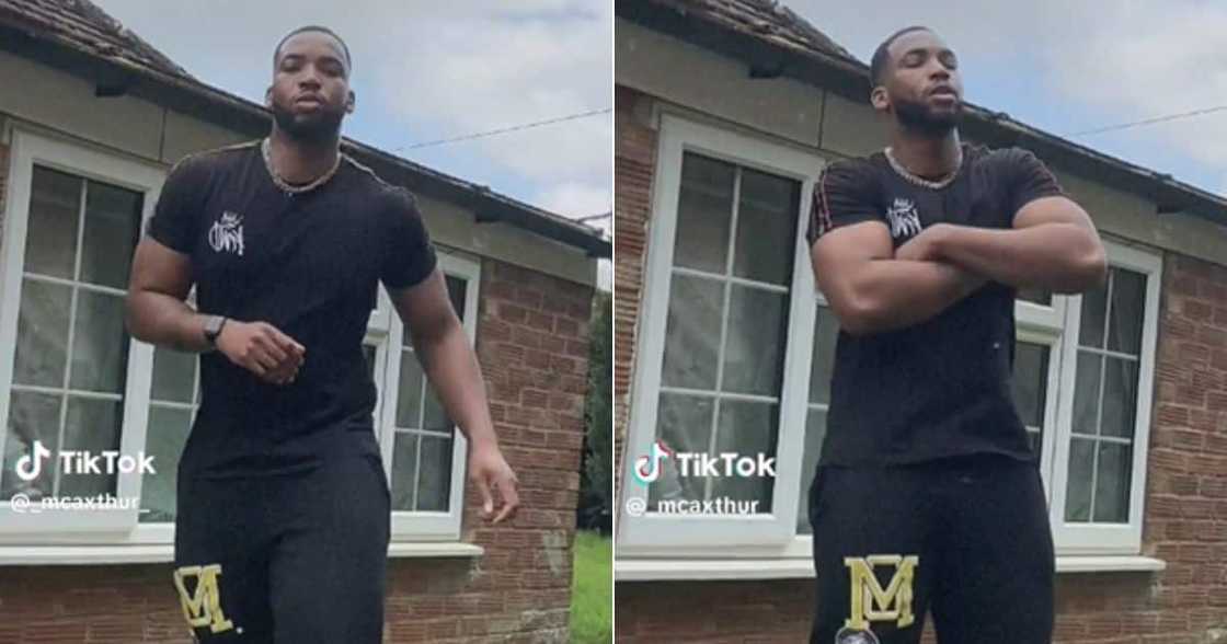 Tall Mzansi man dances to amapiano Tall Mzansi man dances to amapiano