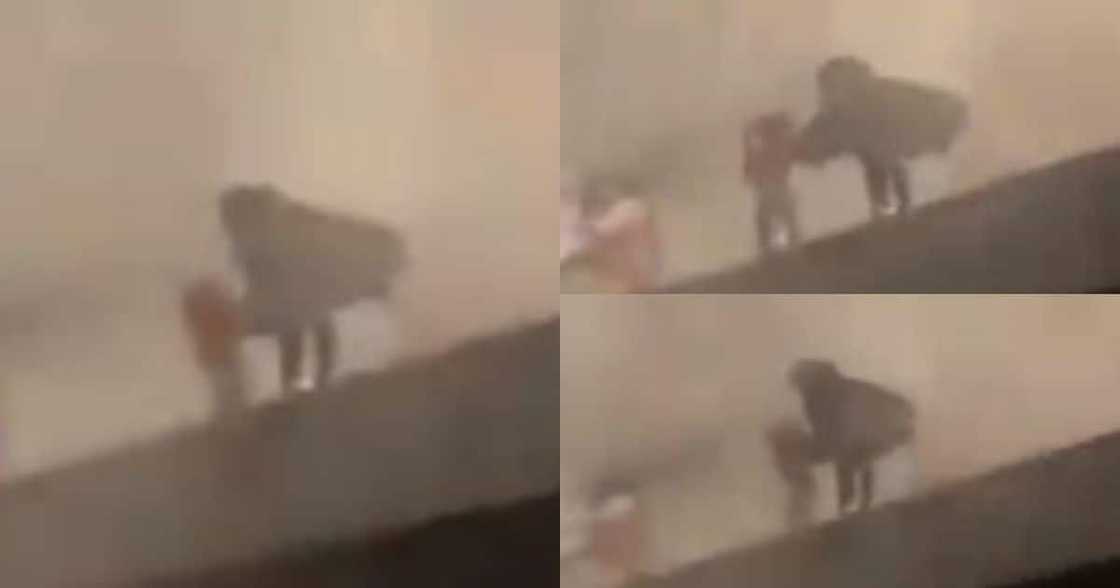 SA mother throws baby off roof to her safety during looting SA mother throws baby off roof to her safety during looting