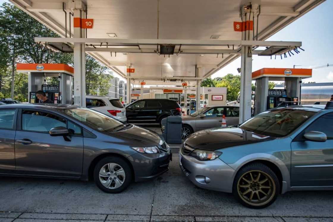 Rising US gas prices have been one of the most painful aspects of surging inflation, but the national average has fallen 76 cents from the record hit in mid-June Rising US gas prices have been one of the most painful aspects of surging inflation, but the national average has fallen 76 cents from the record hit in mid-June