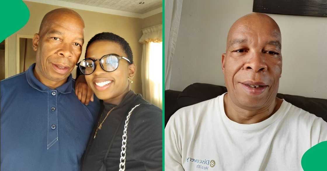 A daughter shared a video on TikTok of her father modelling his outfit A daughter shared a video on TikTok of her father modelling his outfit