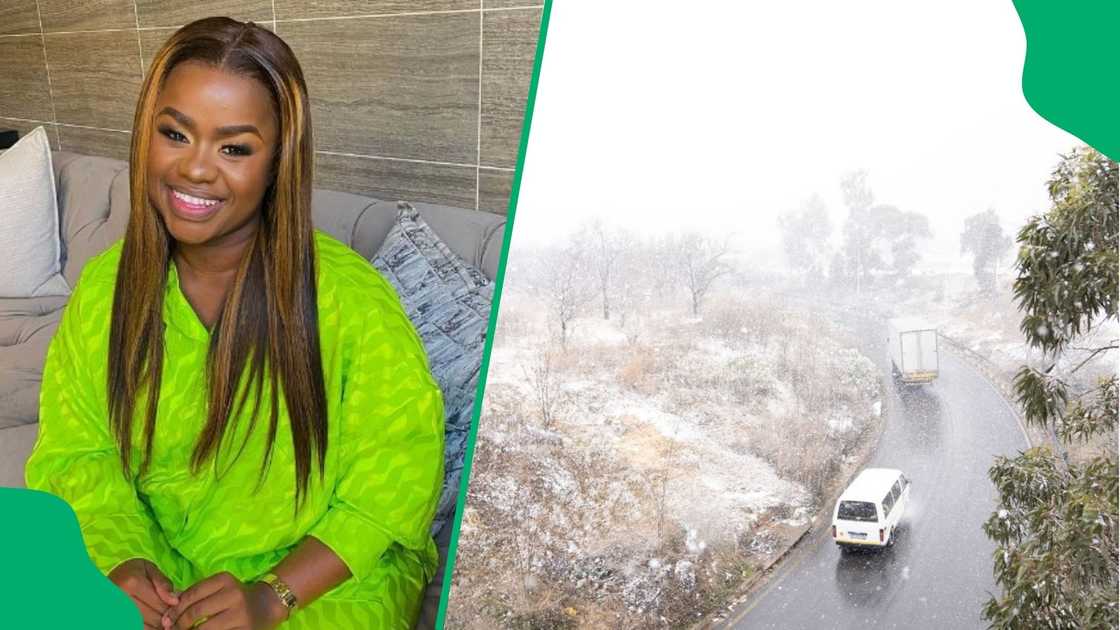 Penny Ntuli fumes after getting stuck on N3 in snow