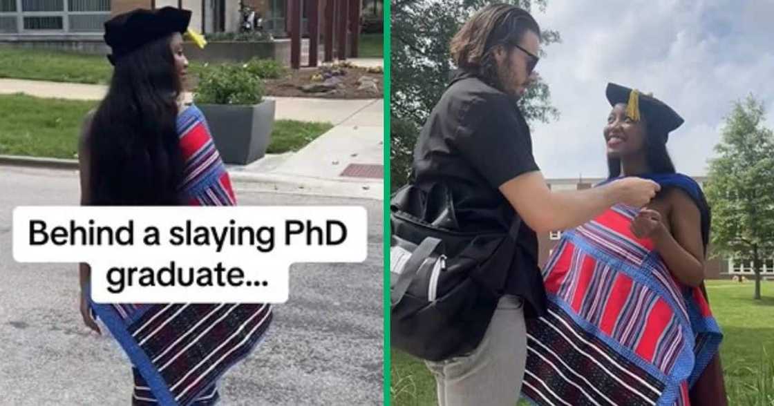 TikTok video of Venda graduate thanking bae for support on graduation day TikTok video of Venda graduate thanking bae for support on graduation day