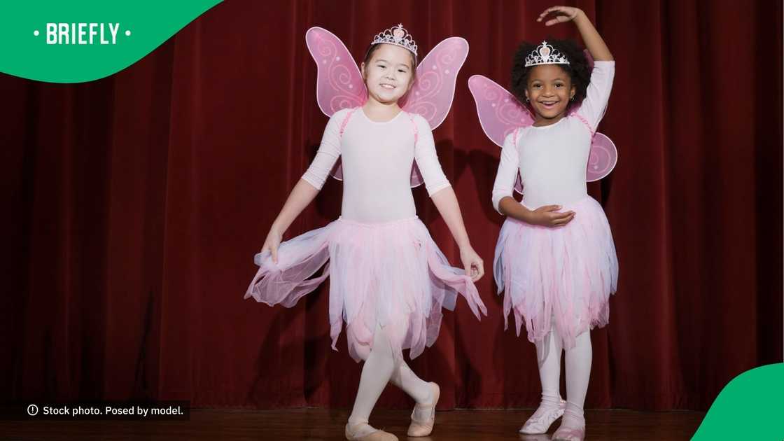 Girls dancing ballet