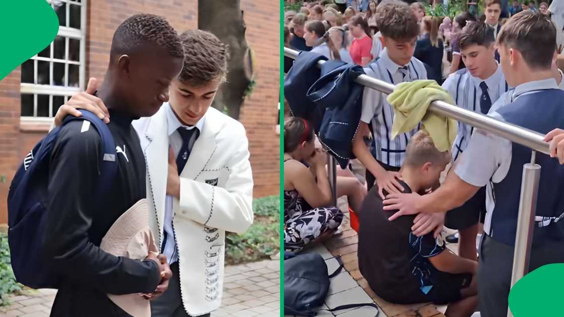 A post on a local school's matric behaviour towards grade 8s went viral. A post on a local school's matric behaviour towards grade 8s went viral.
