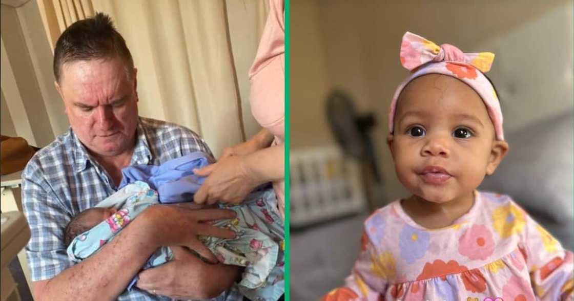 A woman shared an adorable moment on TikTok of her dad bonding with her daughter. A woman shared an adorable moment on TikTok of her dad bonding with her daughter.