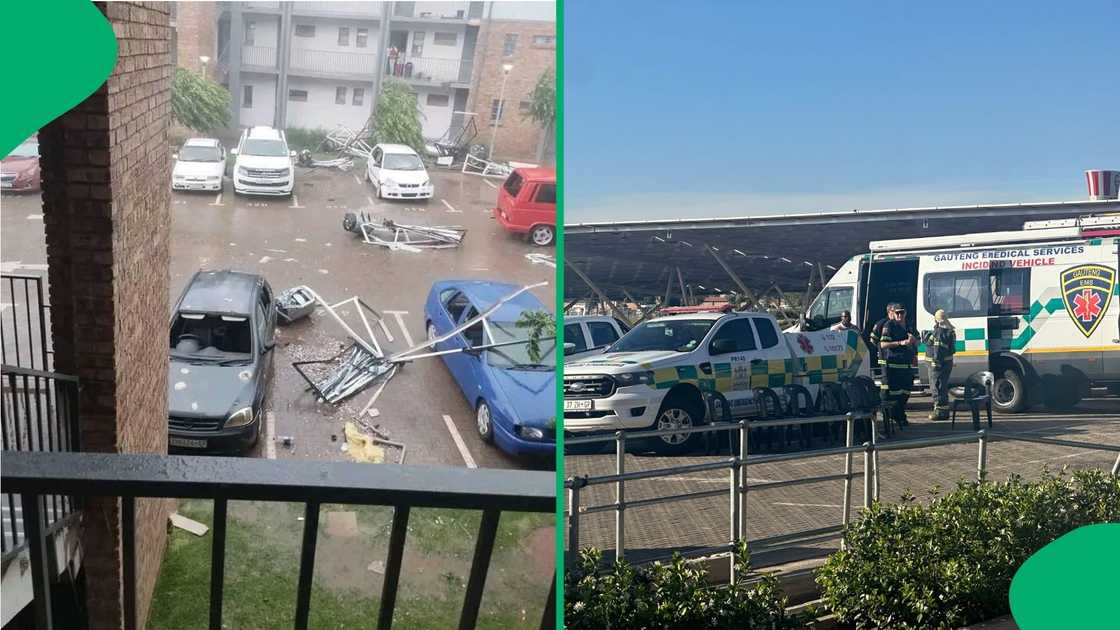 Clips capture destruction as dozens injured after tornado sweeps across Gauteng West Rand