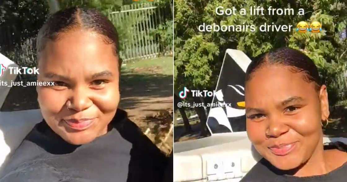 Girl has ride from Debonairs delivery guy Girl has ride from Debonairs delivery guy