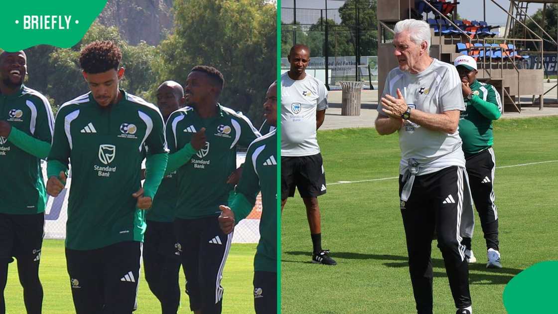 Bafana Bafana training in Mexico Bafana Bafana training in Mexico