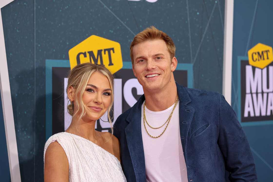 Hallie Ray and Parker McCollum at the CMT Music Awards