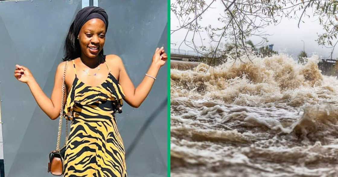 Nomsa Zulu was swept by the flood in Sunninghill Nomsa Zulu was swept by the flood in Sunninghill