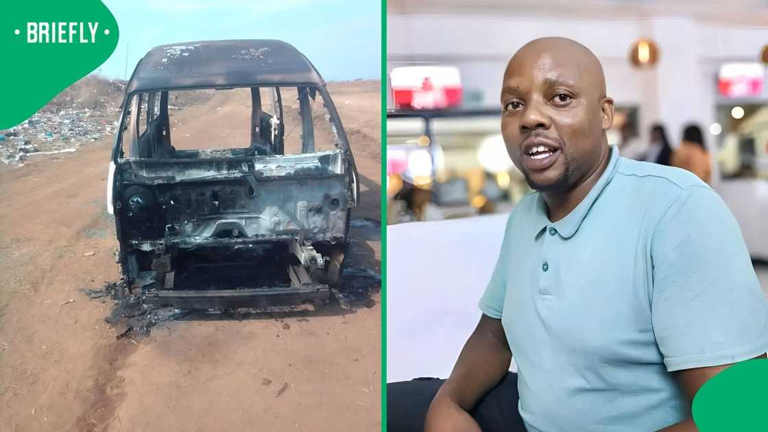 Lebohang Monama's taxi was set alight, and he was shot dead