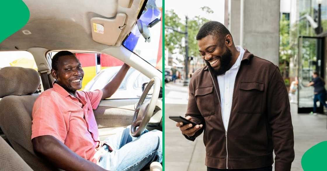 An e-hail driver joined his customers in a fun time during a trip. An e-hail driver joined his customers in a fun time during a trip.