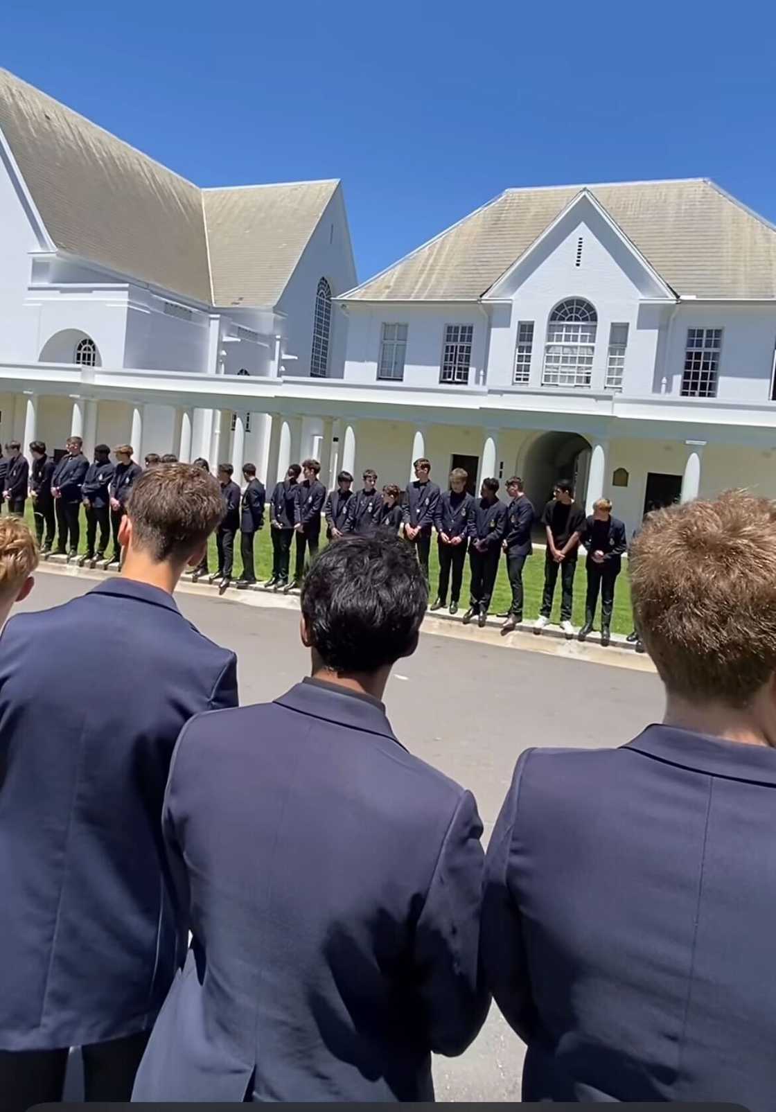 Bishops College boys stood in a powerful Guard of Honour for GBV, leaving South Africans inspired. Bishops College boys stood in a powerful Guard of Honour for GBV, leaving South Africans inspired.