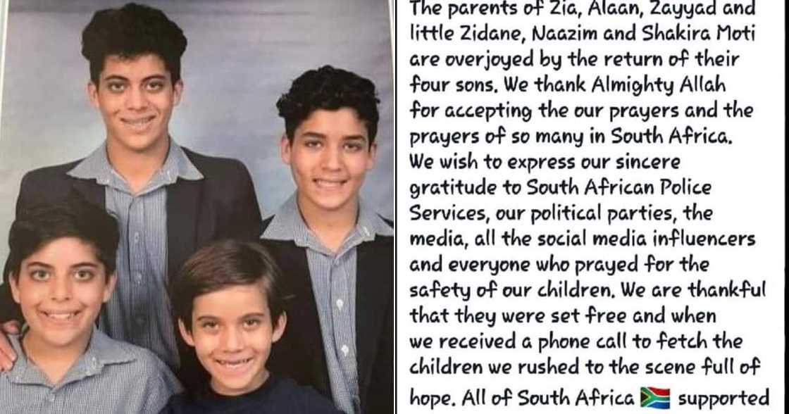 South Africa, Celebrating, Moti brothers, Returned, Kidnapped, Polokwane, School, Ransom, Police South Africa, Celebrating, Moti brothers, Returned, Kidnapped, Polokwane, School, Ransom, Police