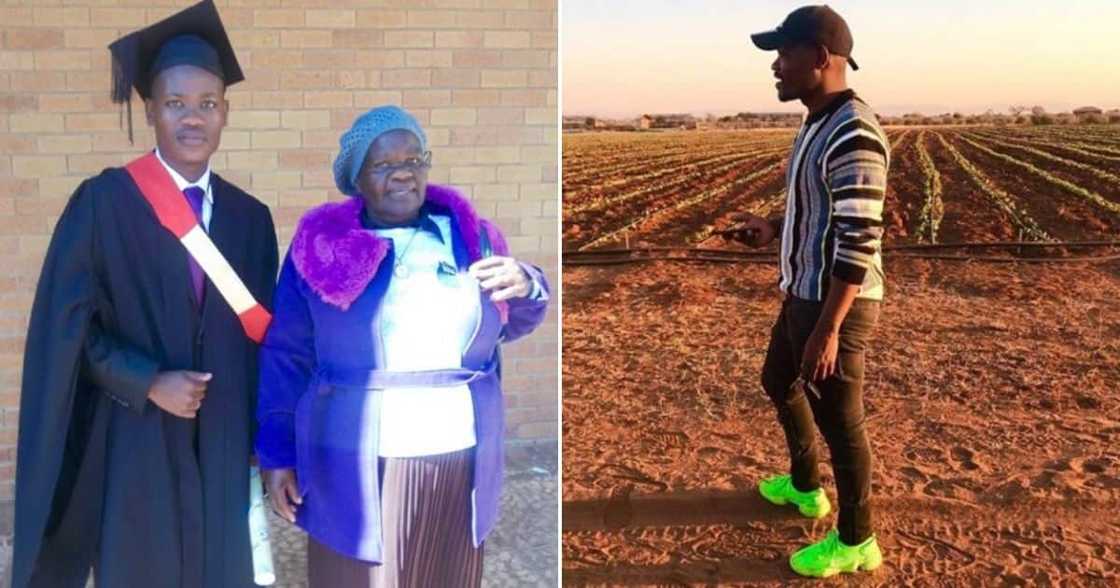 Clement Maosa gives all the glory to his Granny for his success Clement Maosa gives all the glory to his Granny for his success