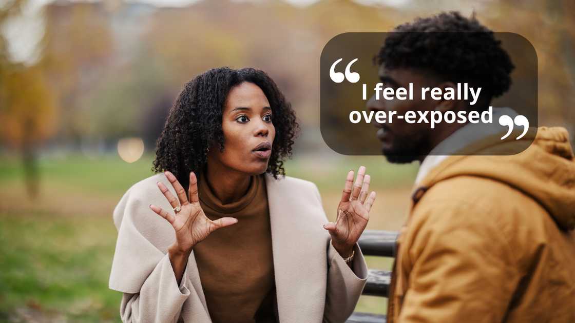 A couple arguing A couple arguing