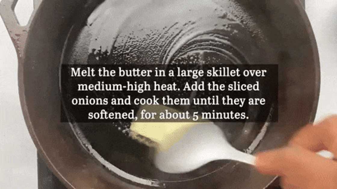 Sautee onions in oil or butter Sautee onions in oil or butter