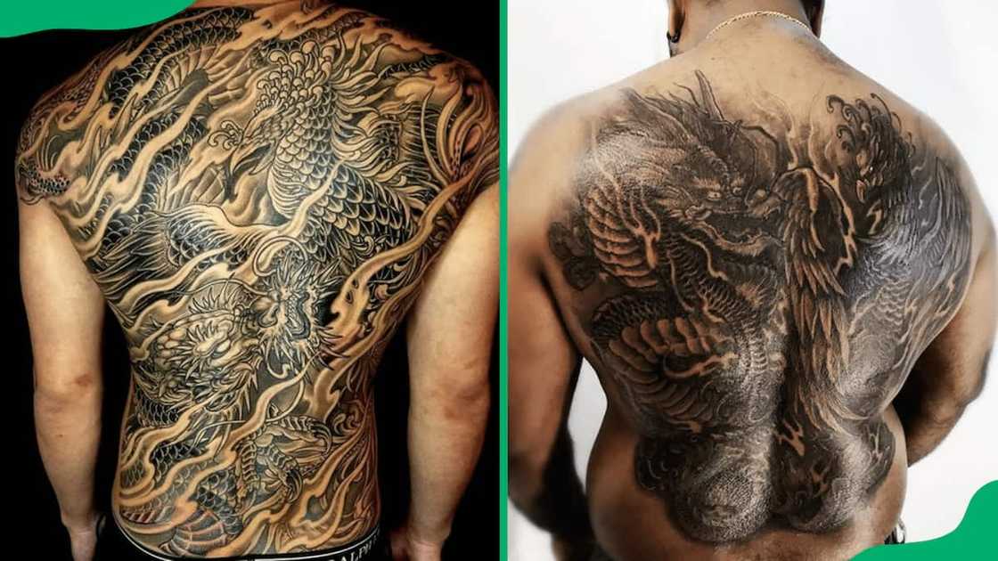 Large phoenix tattoo Large phoenix tattoo