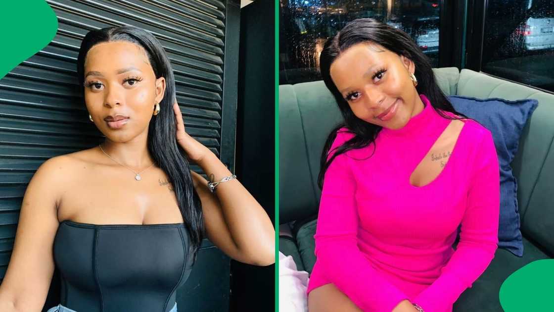 A TikTok video shows a woman unveiling herself before and after seeing her man. A TikTok video shows a woman unveiling herself before and after seeing her man.