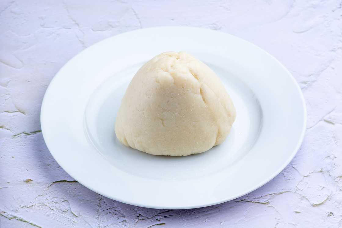 A plate of fufu.