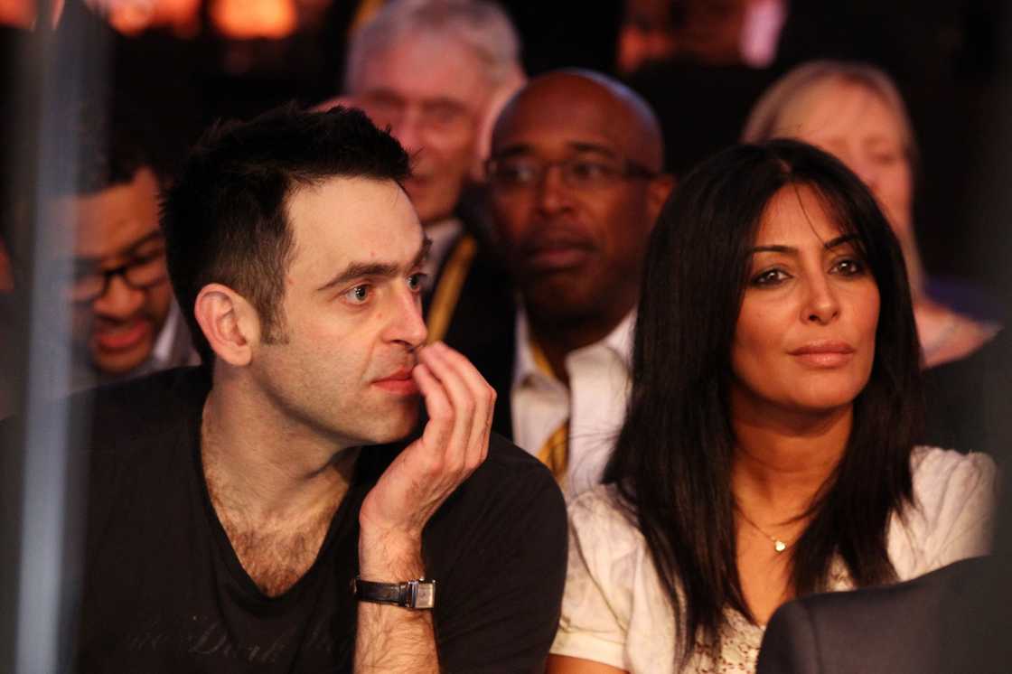 Ronnie O'Sullivan and Laila Rouas at the 02 Arena