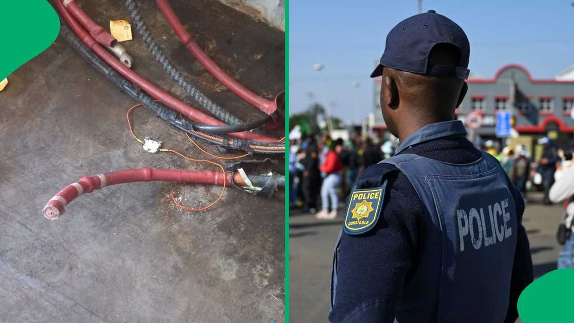 Six foreign nationals were arrested for cable theft.