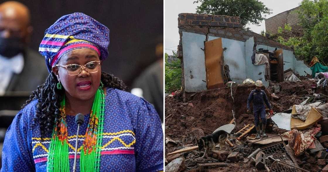 KZN floods, government, pledges R8k, rebuilding vouchers, Human Settlements Minister Mmamoloko Kubayi KZN floods, government, pledges R8k, rebuilding vouchers, Human Settlements Minister Mmamoloko Kubayi